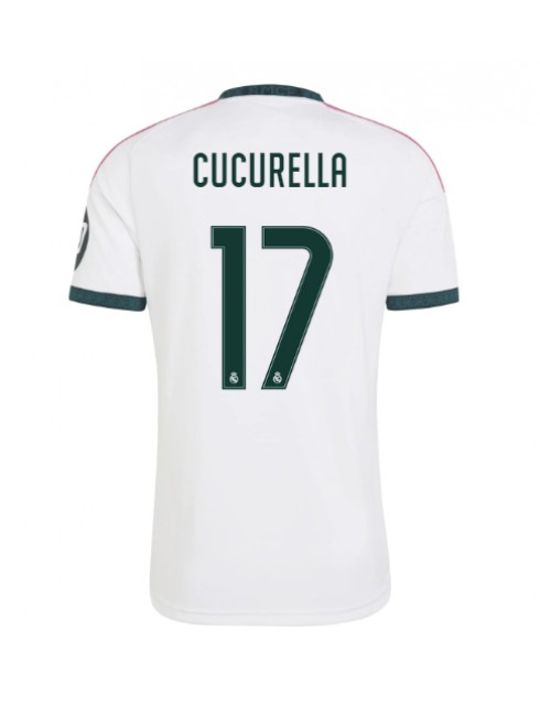 Moški Nogometna dresi replika Real Madrid Marc Cucurella #17 Domači 2026-27 Kratek rokav Moški Nogometna dresi replika Real Madrid Marc Cucurella #17 Domači 2026-27 Kratek rokav